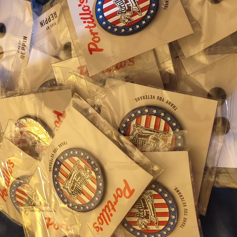 Patriotic Pin - Red, White, and Blue - Picture 4 of 4